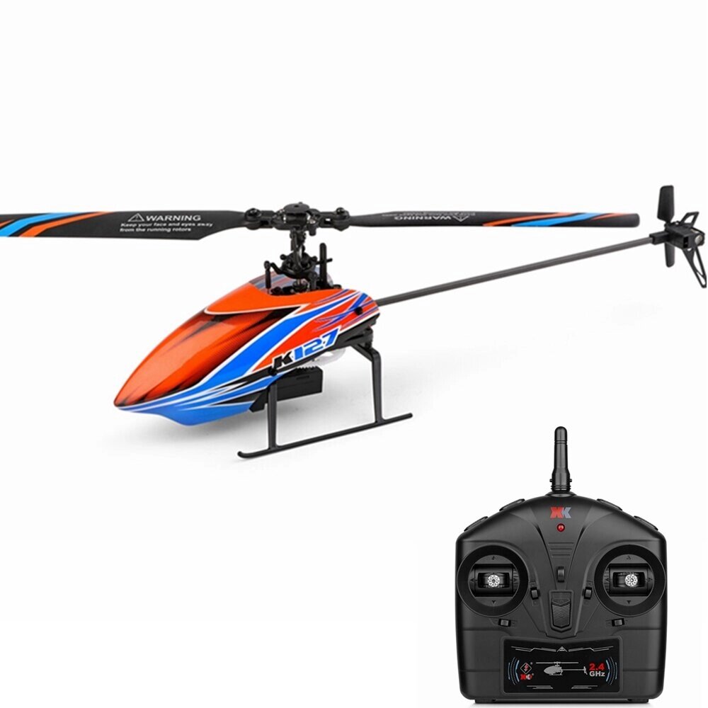 XK K127 4CH 6-axis Gyro Altitude Hold Flybarless RC Helicopter RTF - характеристики