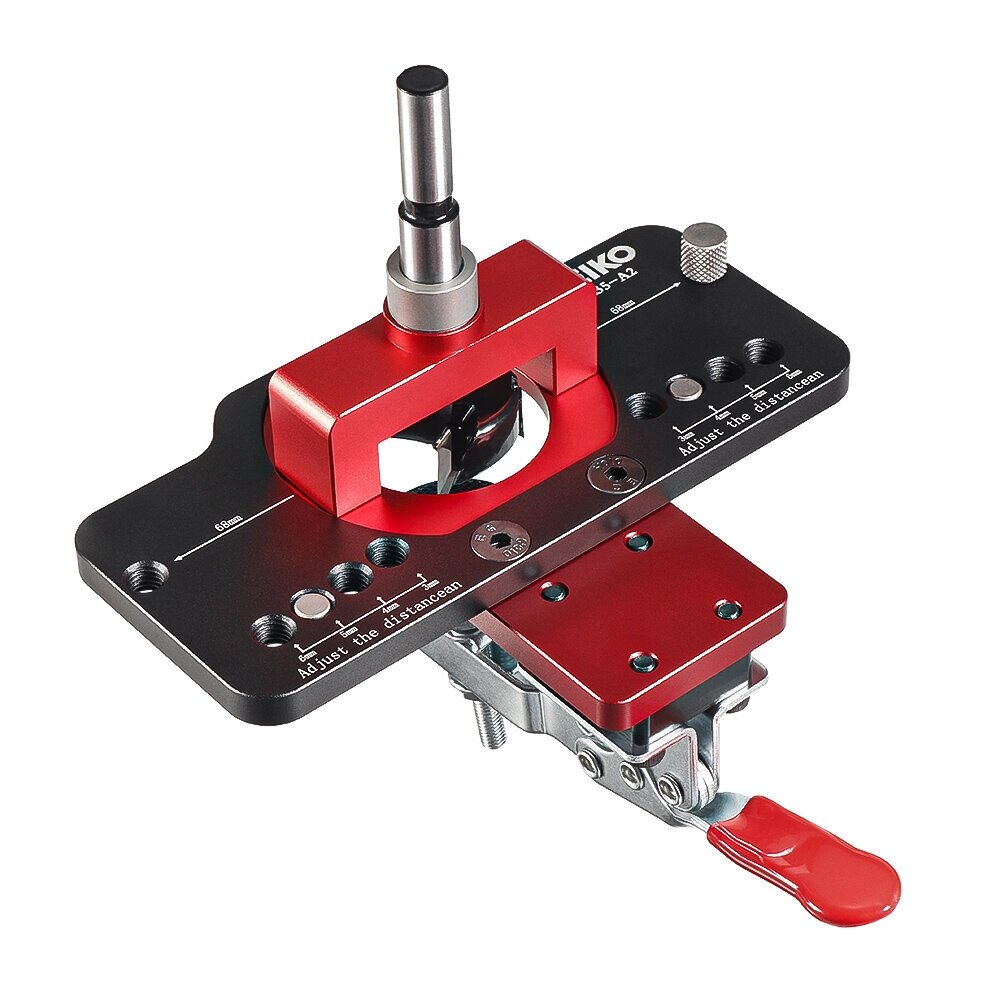 VEIKO Алюминиевый сплав 35MM Hinge Boring Hole Drill Guide Hinge Jig with Clamp For Woodworking Cabinet Door Installatio - сравнение