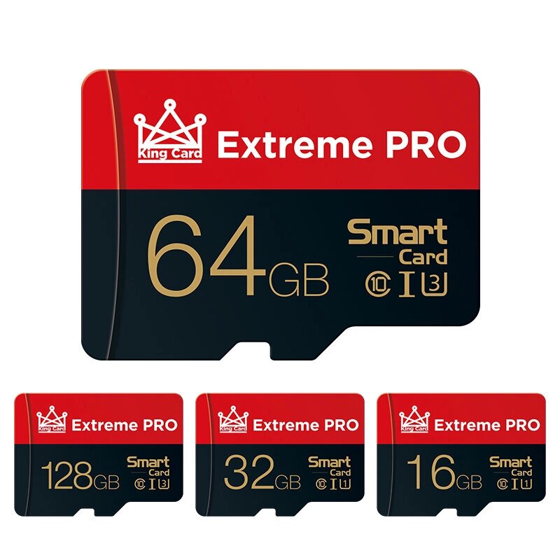 Extreme Pro High Speed 16GB 32GGB 64GB 128GB Class 10 TF Memory Card Flash Drive With Card Adapter For iPhone 12 For Sam - скидка