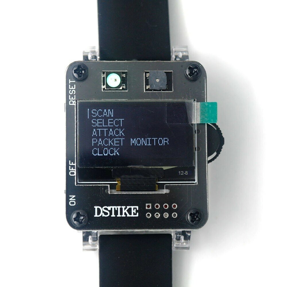 DSTIKE Deauther Watch SE ESP8266 Программируемая макетная плата - обзор