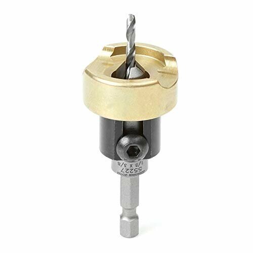 82 Degree Carbide Tipped Woodworking Countersink Drill Bits with Adjustable Depth Stop No Thrust Ball Bearing - розница