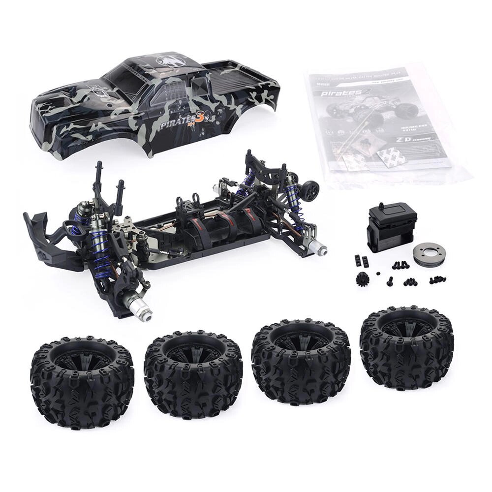 ZD Racing Camouflage Color MT8 Pirates3 1/8 4WD 90 км / ч Бесщеточный радиоуправляемый автомобильный комплект без электр - скидка