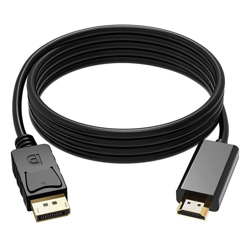 Display. Port-HDMI-совместимый кабель Кабель-переходник 4K*2K 1,8 м 1080P Display Port DP-HDMI-совместимый кабель для подк - характеристики