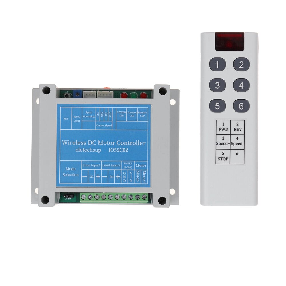 IO55C02 200 Вт 12 В 24 В постоянного тока Мотор Модуль привода 433M Wireless Дистанционное Управление Плата ограничения - гарантия