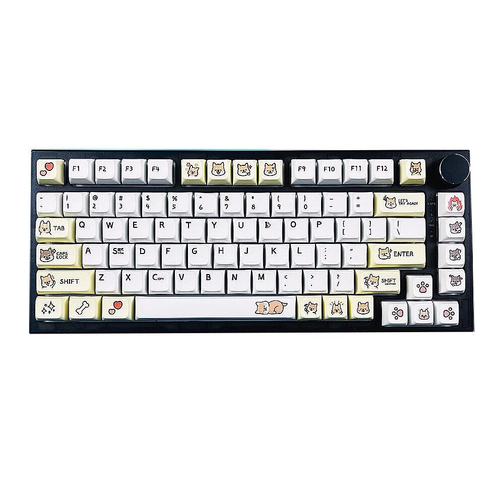 129 ключей Cute Собака Набор ключей Shiba Inu Theme XDA Profile PBT Dye Sublimation Keycaps для Механический Клавиатура - выбрать