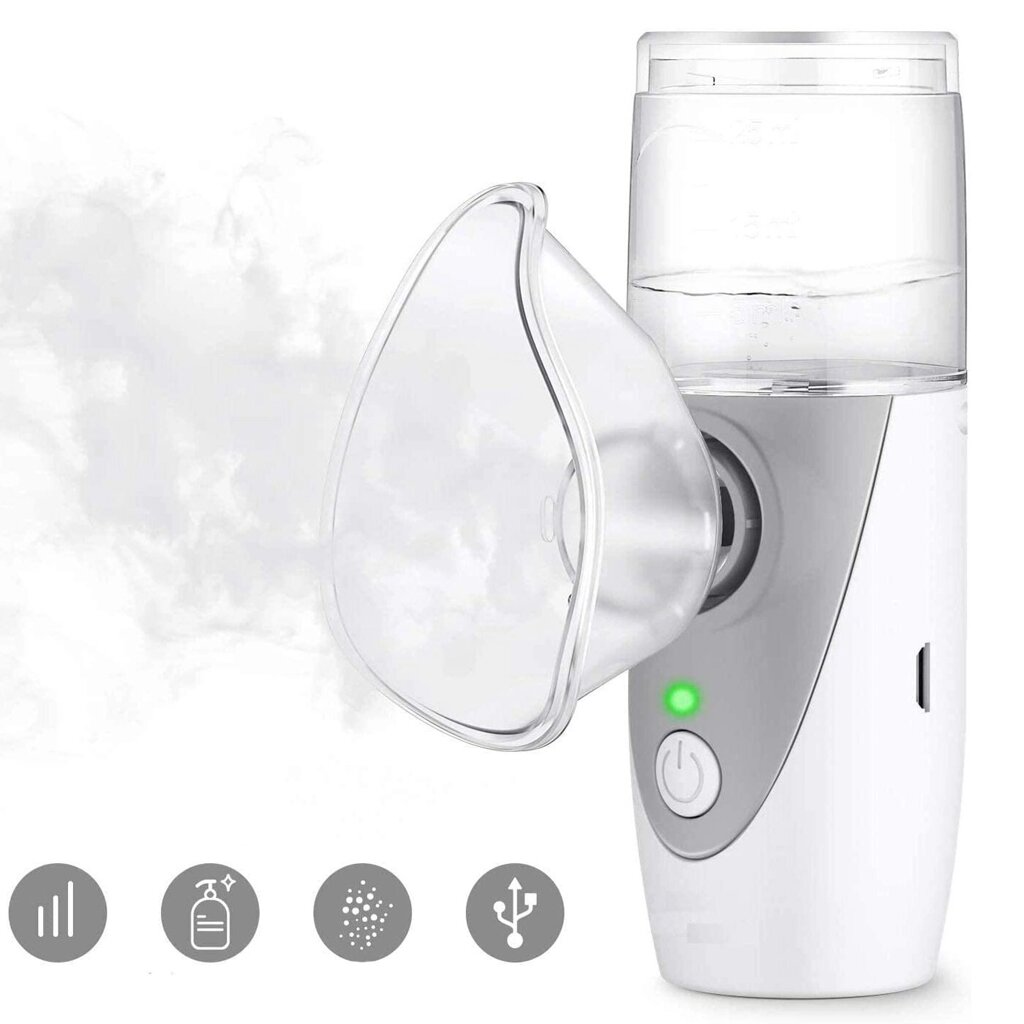 UN201 Mini Handheld Portable USB Charging Inhale Nebulizer Ultrasonic Inalador Nebulizador для детей Для взрослых - Андижан