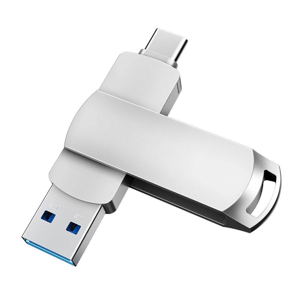 2 в 1 Type-C USB 3.0 USB Flash Диск мини-памяти Высокоскоростной 32GB 64GB 128 ГБ 256 ГБ Металлический портативный диск - выбрать