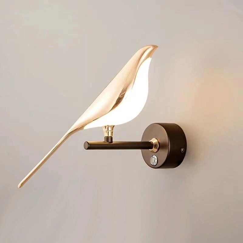 Single Bird Touch Dimming Nordic Magpie LED Wall Лампа Внутреннее освещение для дома Гостиная Прикроватная тумбочка Кухн - наличие