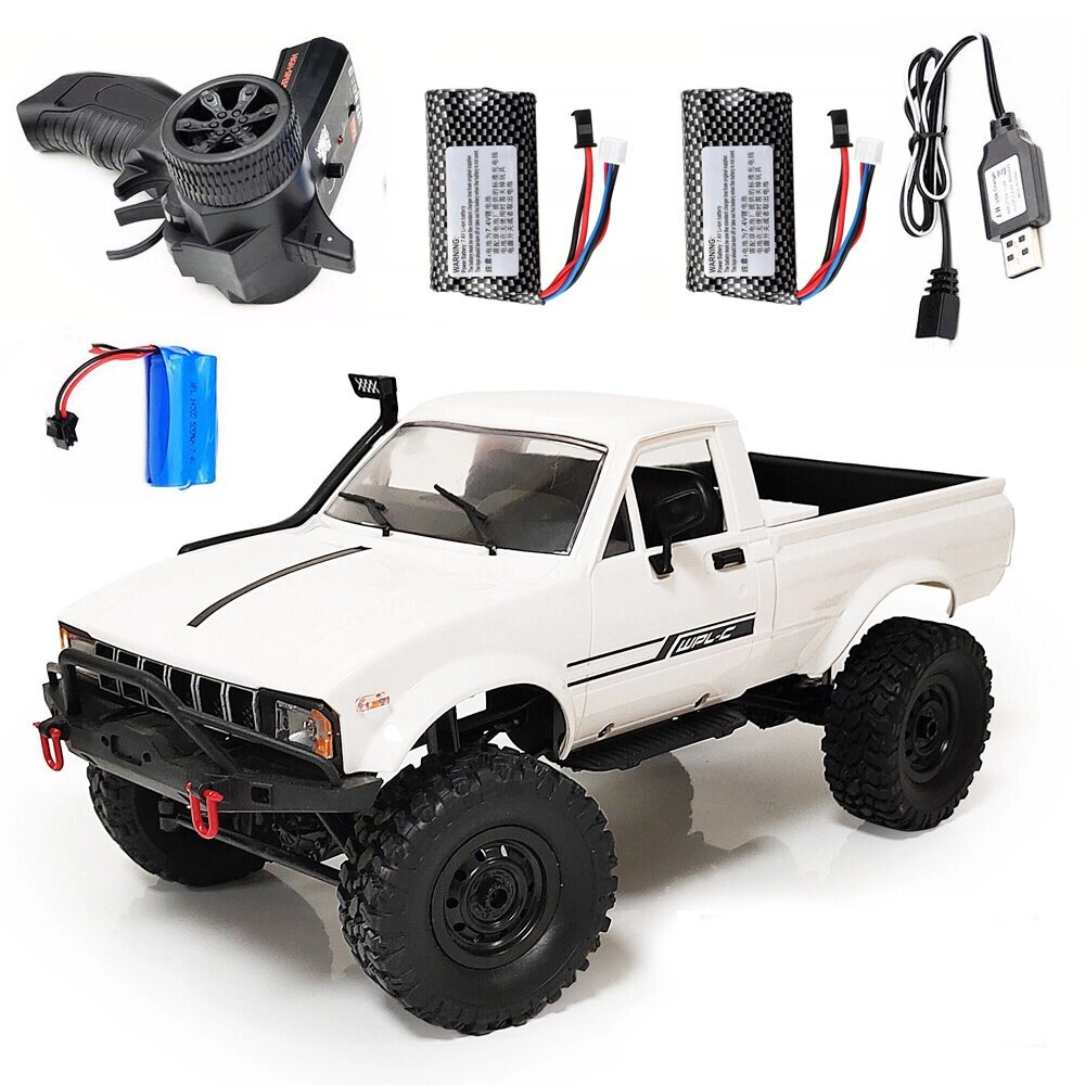 WPL C24 1/16 2.4G 4WD Гусеничный RTR Truck RC Авто Полный Пропорциональный Контроль Два / Три Батарея - Андижан