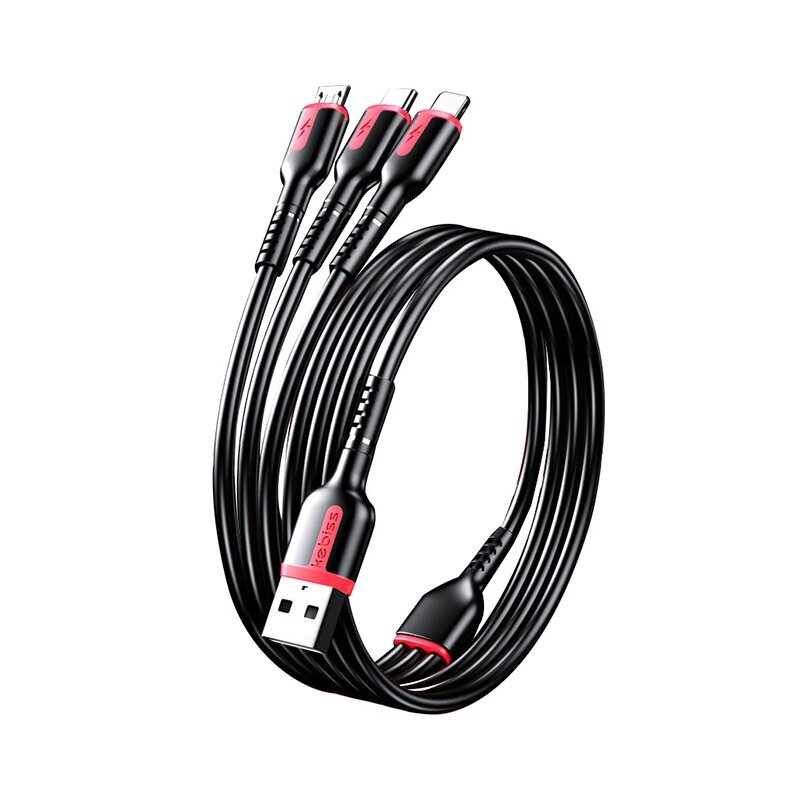 6A 66W USB-A to IP/Type-C/Микро USB Кабель для быстрой зарядки и передачи данных Медь Core Line 1M/2M Long для iPhone 12 - описание