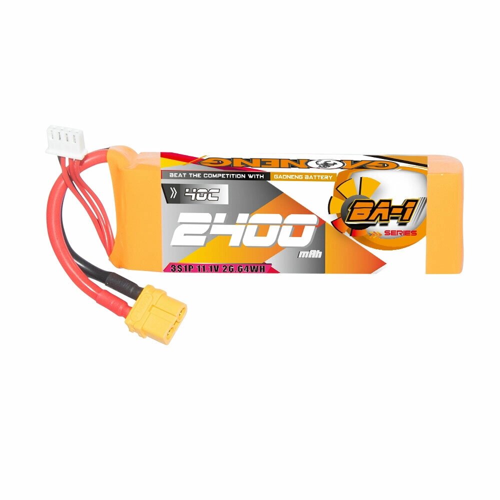 Gaoneng GNB 11,1 В 2400 мАч 40C 3S LiPo Батарея T Plug / XT60 Штекер для 1/12 1/14 1/16 RC Авто 180-330 мм Бесколлекторн - Bangg