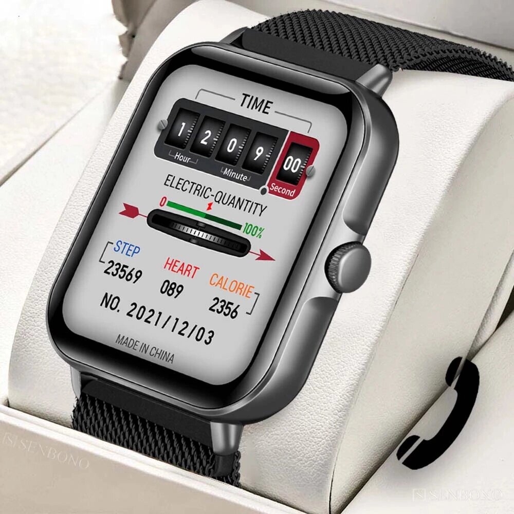 SENBONO GTS3 1.69 inch HD Full Touch Экран блютуз звонит Real-time Heart Rate Blood Pressure SpO2 Monitor Мультиспортивн - особенности