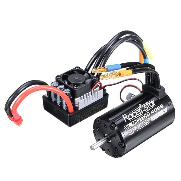 Racerstar 4068 120a esc безщеточный водонепроницаемый Бездатчиковый мотор 2050kv для частей автомобиля РУ 1/8 автомобиле - Bangg