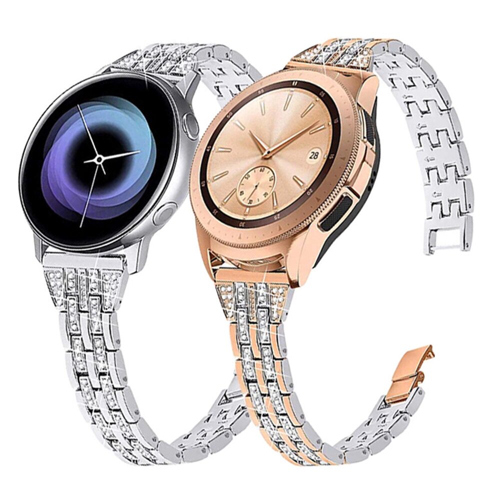 Часы Bakeey 20 мм Full Steel Crystal Diamond Стандарты для Samsung Galaxy Watch 42 мм - доставка