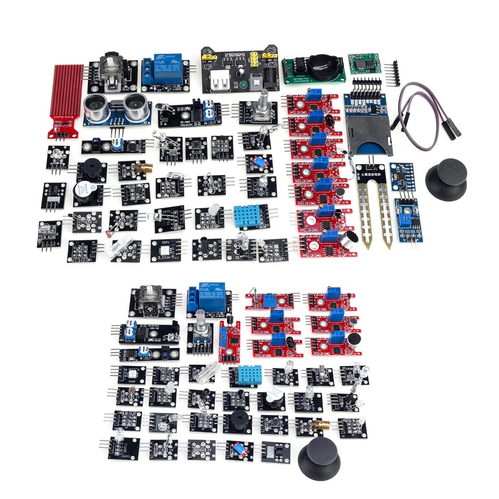 45 IN 1/37 IN 1 Sensor Module Starter Kits Set For Arduino Raspberry Pi Education Bag Package - интернет магазин