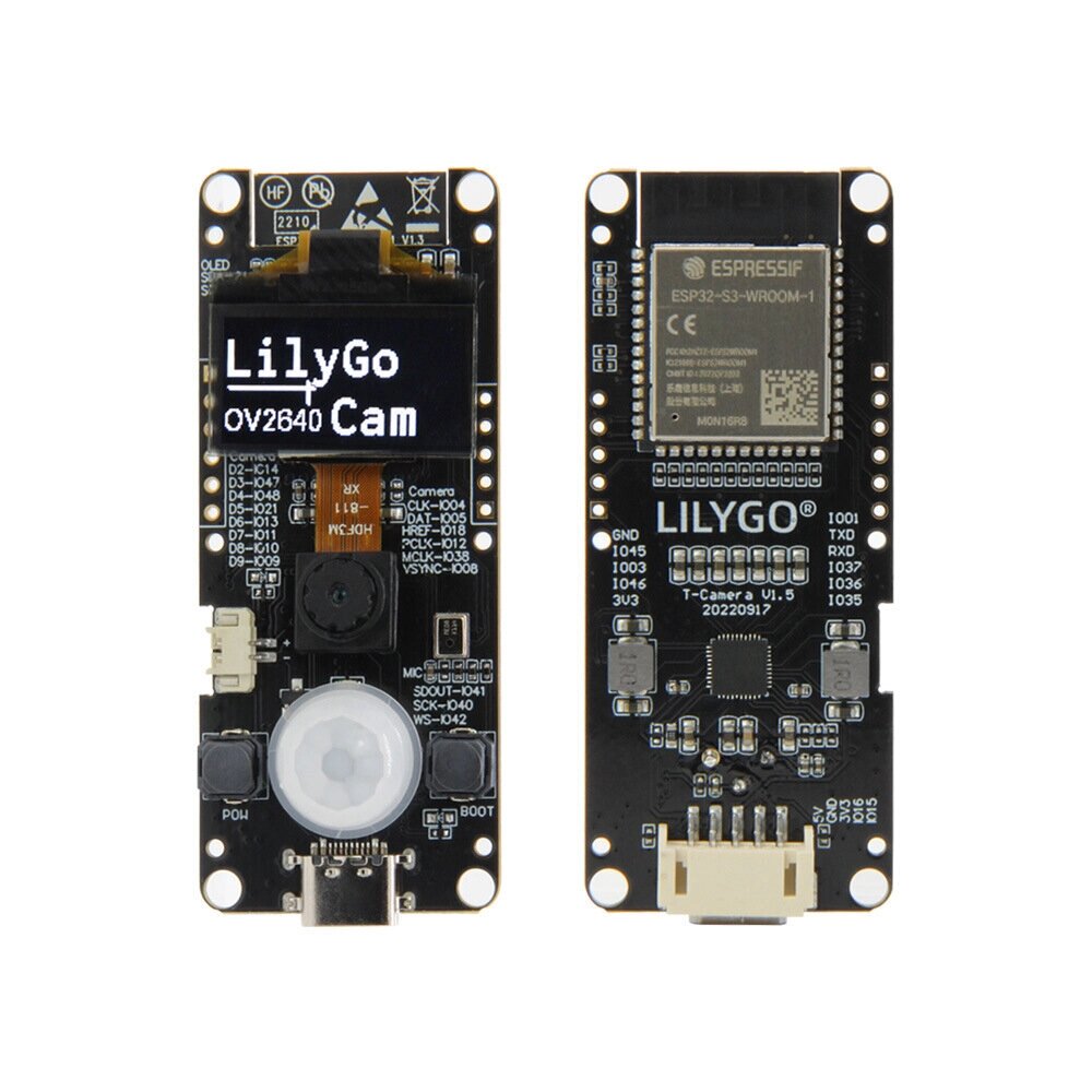 LILYGO T-Camera-s3 ESP32-s3 Макетная плата 2MP HD Камера 0,96 дюйма OLED 16MB Flash Wi-Fi модуль bluetooth - Bangg