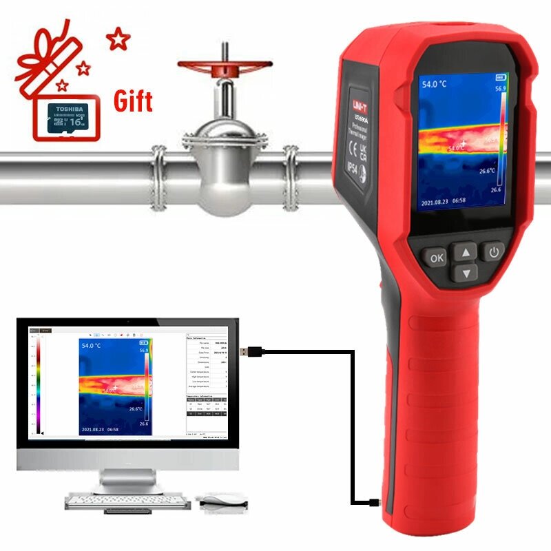 UNI-T UTi690A 120*90 Infrared Thermal Imager -20~400 PC Software Analysis Industrial Thermal Imaging Camera Handheld US - гарантия