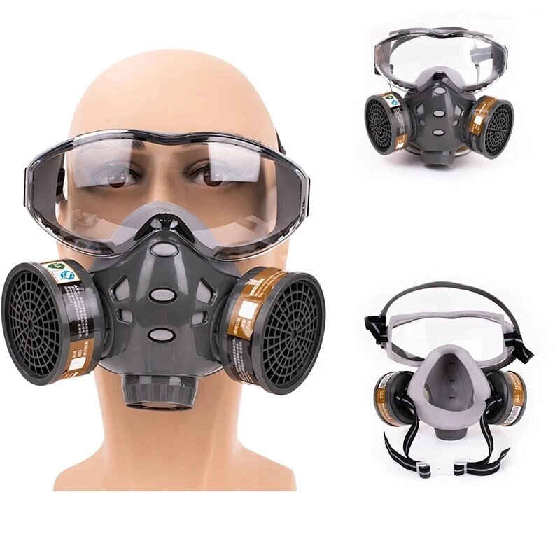 8200 Respirator Gas Mask Half Mask for Painting Dust Machine Polishing Welding Work Protection - заказать