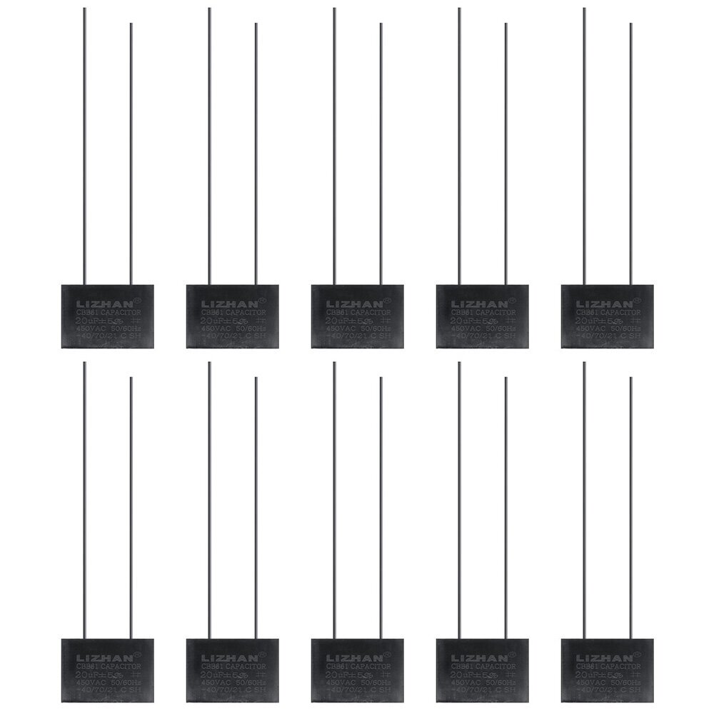 10 шт CBB61 450 В 20 мк. Ф пусковая емкость конденсатор вентилятора переменного тока CBB Мотор рабочий конденсатор 450 В 2 - опт