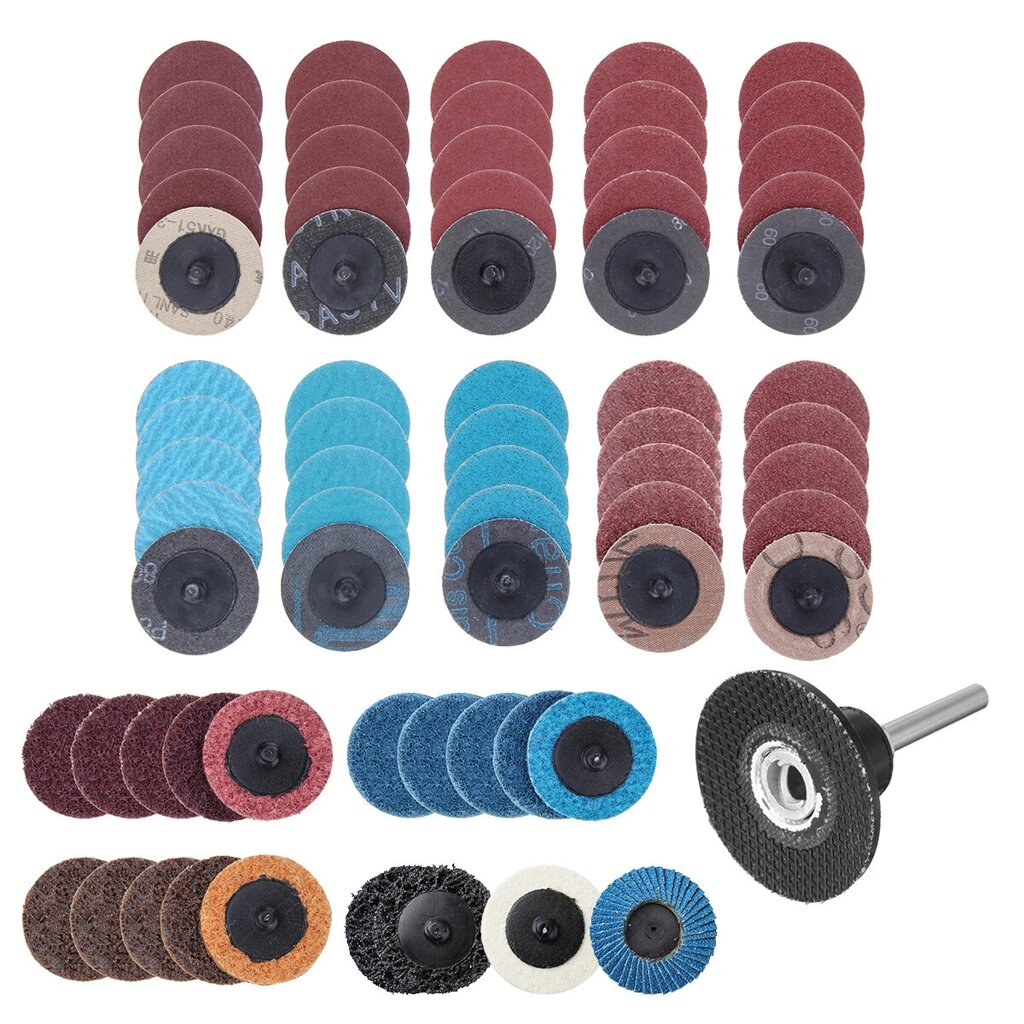 Drillpro 70pcs Sanding Discs Set 2 Type R Roll Lock Discs Pads Sanding Abrasives US - преимущества