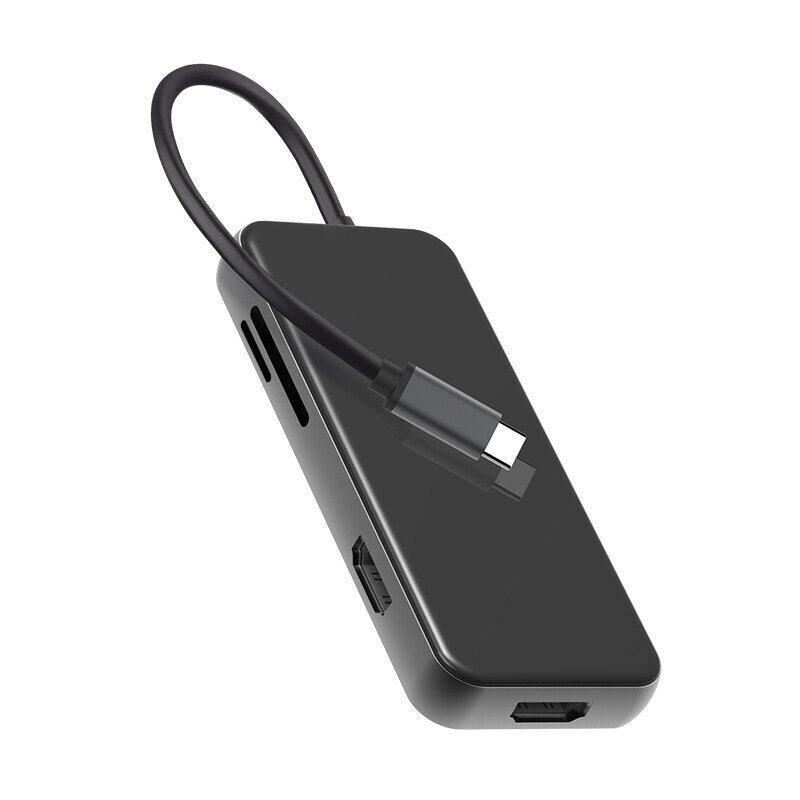 Док-станция 8-в-1 Тип-c Адаптер разветвителя концентратора USB-c с USB * 3 PD87W USB-c HDMI * 2 Слот для устройства чтен - сравнение