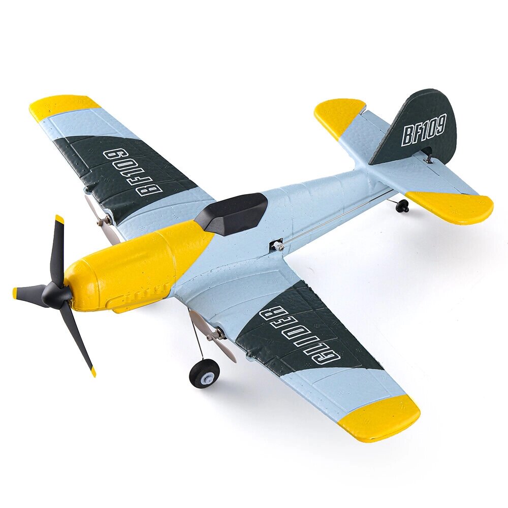 KFPLAN Z61 BF109 370 мм Размах крыльев 2,4 ГГц 3CH Встроенный гироскоп EPP RC Самолет Планер с фиксированным крылом RTF - гарантия