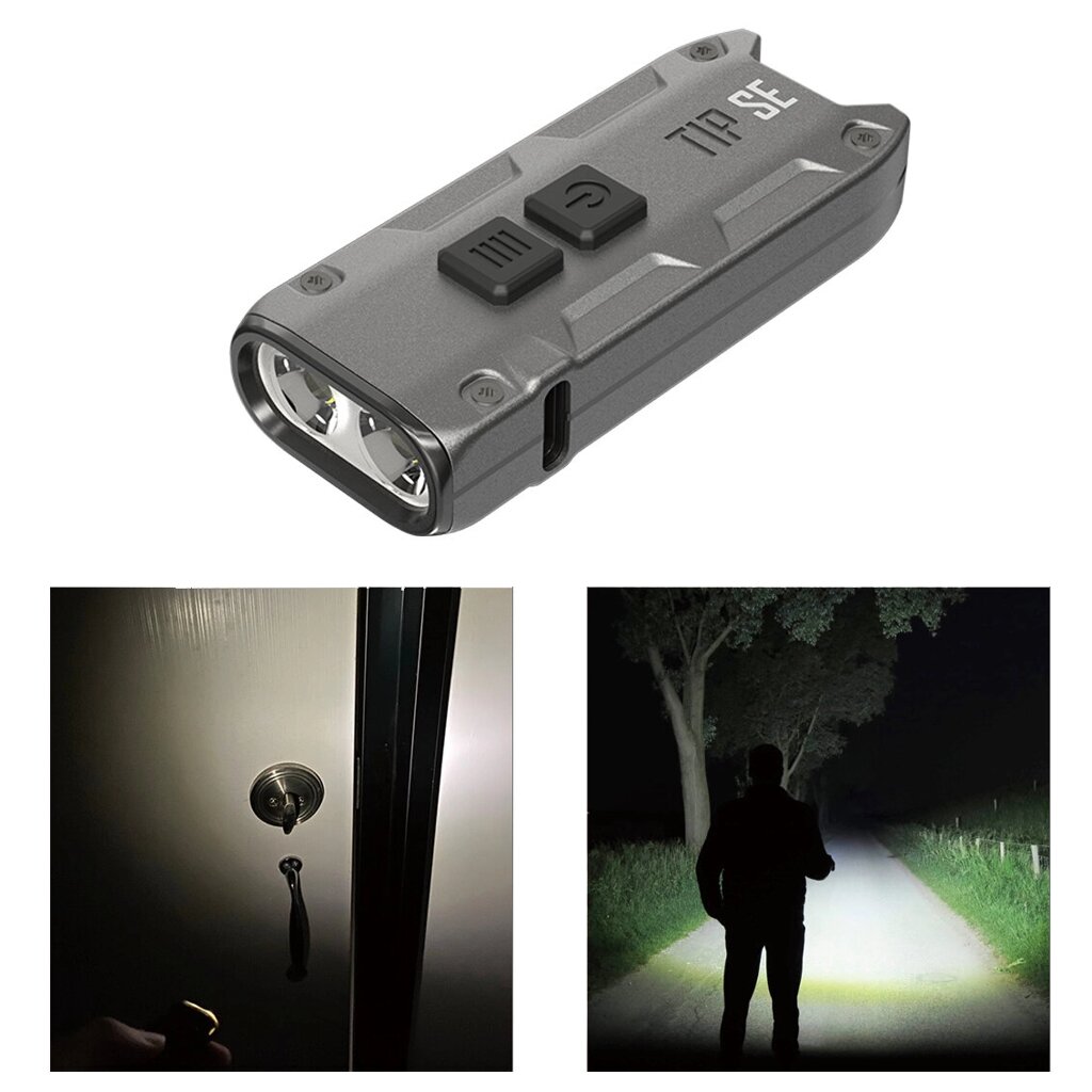 NITECORE TIP SE 700LM P8 Dual Light ВЕЛ Keychain Flashlight Type-C Rechargeable QC Every Day Carry Mini Torch - опт