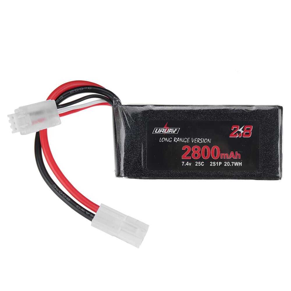 URUAV 7.4V 2800mAh 25C 2S LiPo Батарея Маленькая вилка Tamiya для RC Авто - Узбекистан