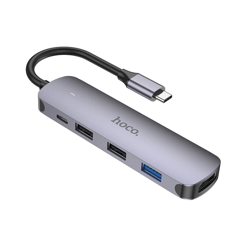 Hoco 5 в 1 концентратор Type C к адаптеру USB 3.0 2.0 док-станция PD60W для Mac. Book Pro аксессуары HDMI-совместимый разв - заказать