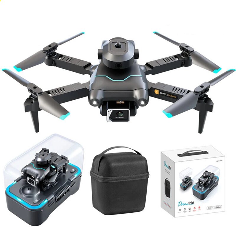 S96 WiFi FPV with 4K HD Dual Camera Obstacle Avoidance Optical Flow Positioning Foldable Integrated Storage РЦ Дрон Quad - особенности