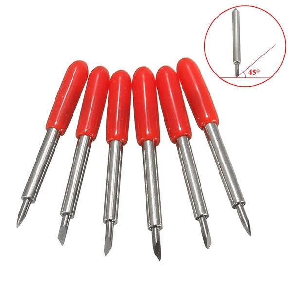 6pcs 45 Degree 23x2mm Cutting Plotter Blades Bit for Roland Vinyl Cutter Holder - наличие