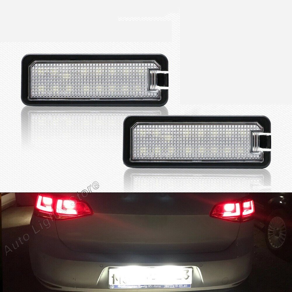 Для VW gti golf 4 5 6 7 MK4 MK5 MK6 MK7 passat B7 CC EOS 2PCS LED номерной знак света с canbus - выбрать