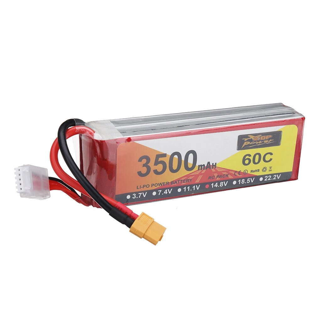 ZOP POWER 14,8 в 3500 мач 60C 4S lipo батарея разъем XT60 для RC дрон - опт