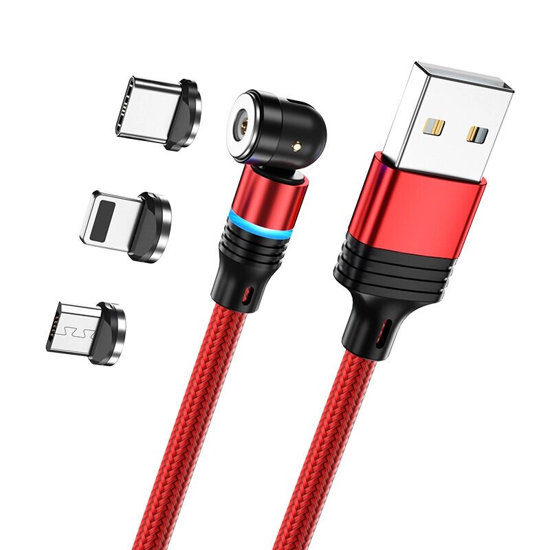 Кабель для зарядки 2.4A от USB-A до Type-C/Micro/iP Медь Core Line 1M/длина 2 м для iPhone 12 13 14 14Pro для Huawei Mat - Bangg