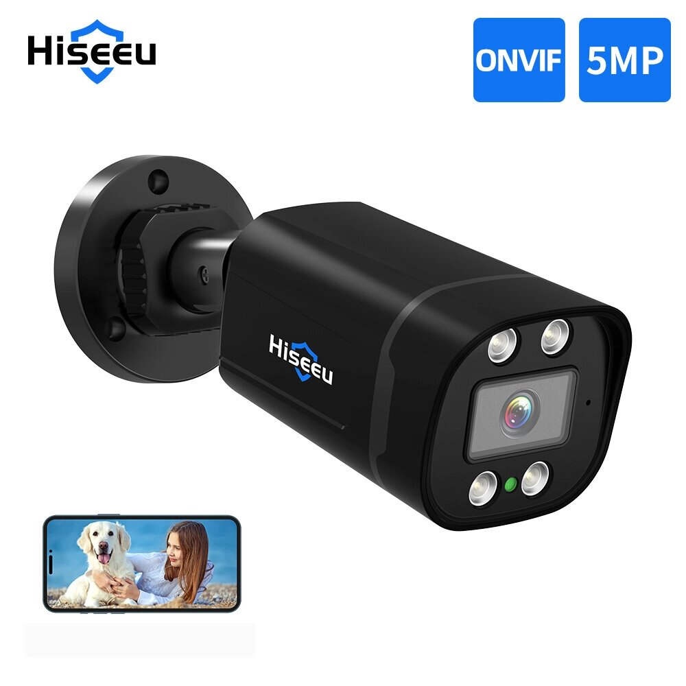 Hiseeu AHB915 AHD 5MP CCTV камера IR Обнаружение движения ночного видения IP66 Водонепроницаемы Аудиозапись Дистанционны - выбрать