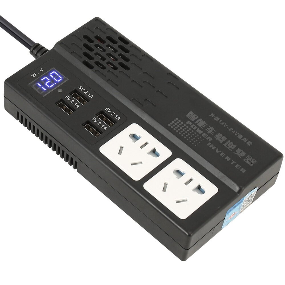 500W Пиковый автомобильный преобразователь напряжения DC 12V 24V в AC 220V 4 USB модифицированный синусоидальный конверт - опт