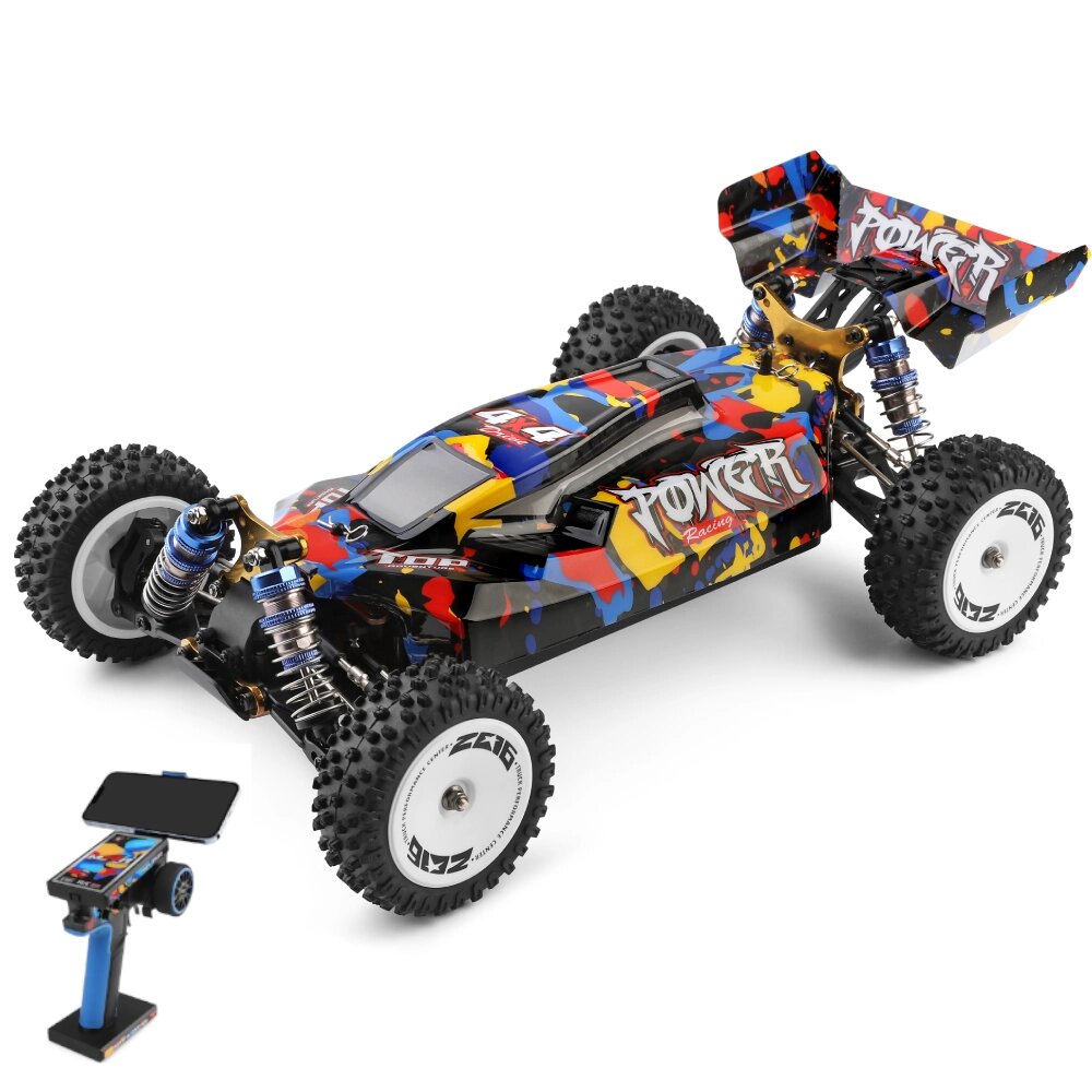 Wltoys 124007 1/12 2.4G 4WD Бесколлекторный RC Авто 75 км/ч внедорожные скоростные гоночные автомобили модели RTR игрушк - характеристики