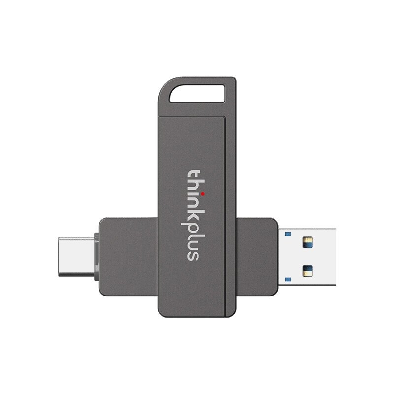 Lenovo Thinkplus TU202 USB3.2 Flash накопитель Высокоскоростной флэш-накопитель с двойным интерфейсом 128 ГБ 256 ГБ 512 - Узбекистан