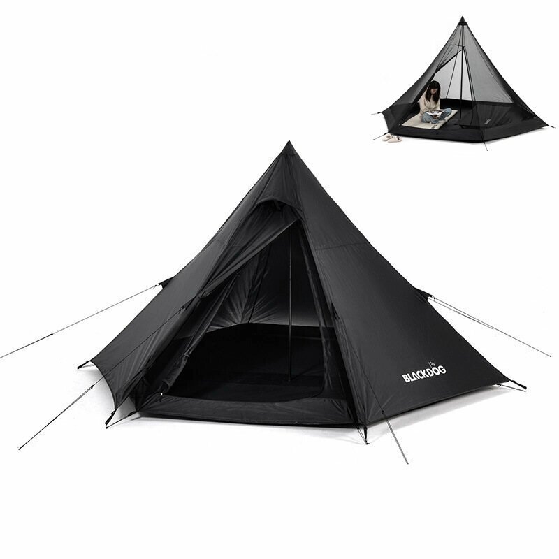 Рюкзак Naturehike Black. Dog Hexagonal Pyramid Tent для кемпинга на открытом воздухе на 3-4 человека с большим пространств - Узбекистан