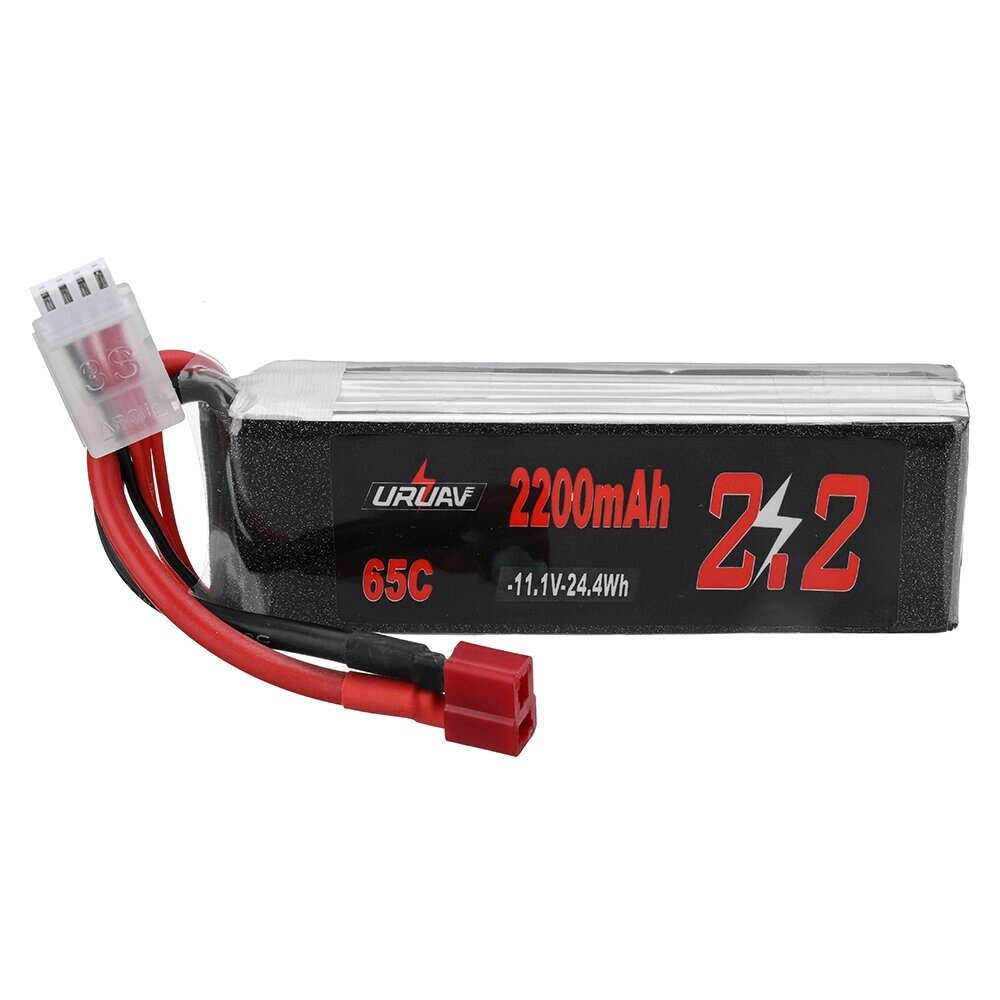 URUAV 11.1V 2200mah 65C 3S lipo батарея T deans plug для RC авто - акции