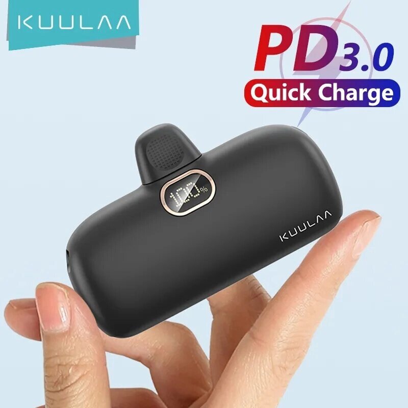 KUULAA Mini Power Bank 5000 мАч Power Bank QC PD Быстрая зарядка для iPhone 14 13 12 Batterie Externe Портативное зарядн - обзор