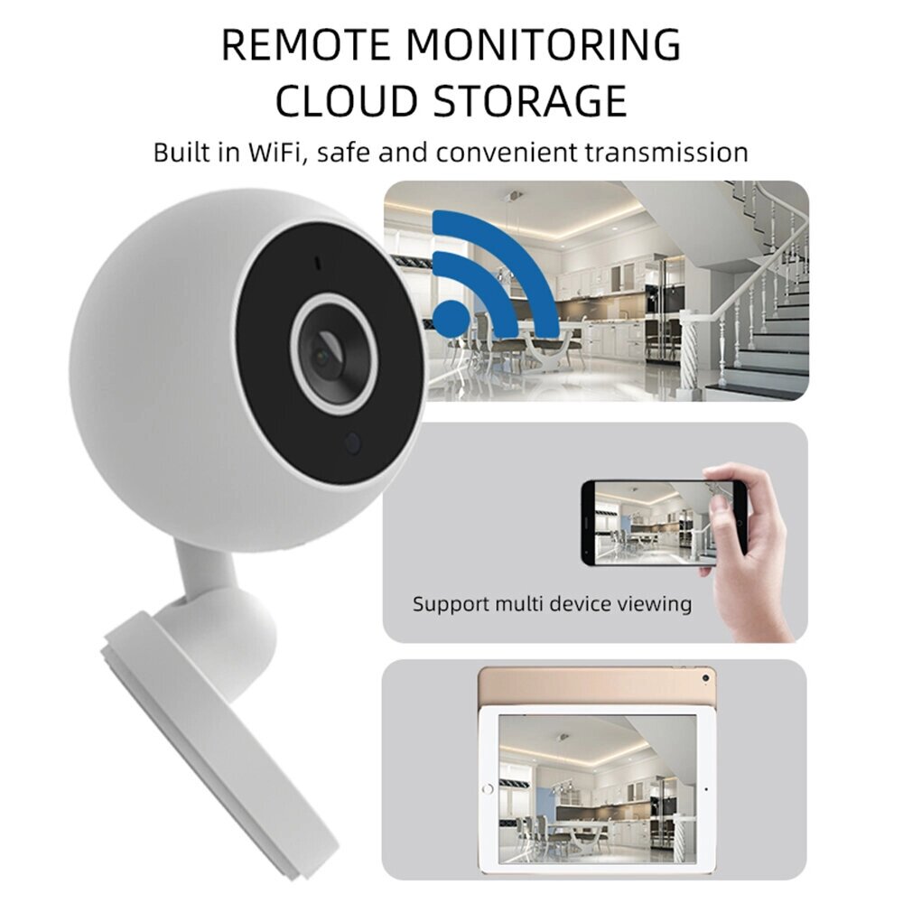 Surveillance Wifi IP Камера Remote Intercom 1080P Webcam Built-in Microphone Infrared Night Vision Wifi Surveillance Кам - акции