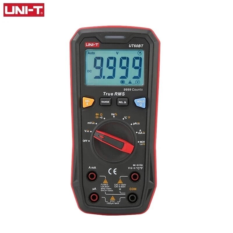 UNI-T Digital Smart Мультиметр UT60S UT60BT 1000V AC DC Вольтметр Амперметр True RMS конденсатор тестер температуры муль - доставка