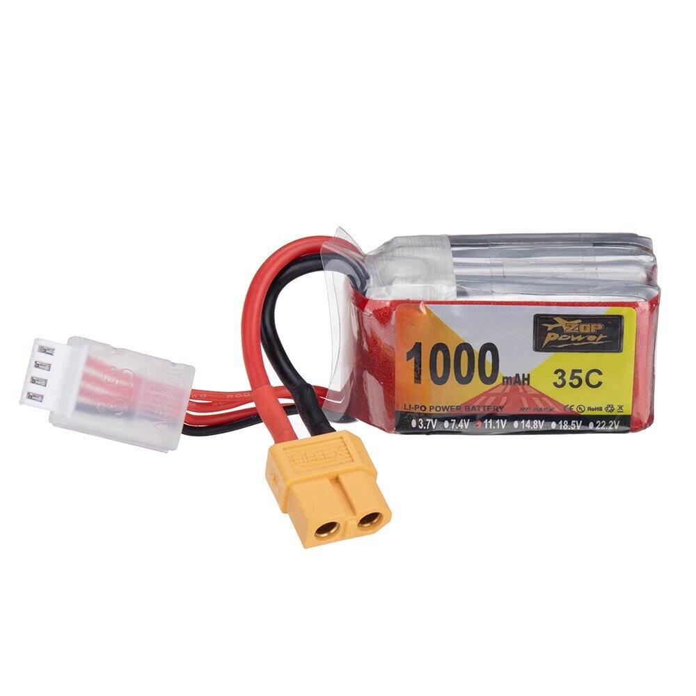 ZOP power 11.1V 1000mah 35C 3S lipo батарея разъем XT60 для RC дрон - выбрать