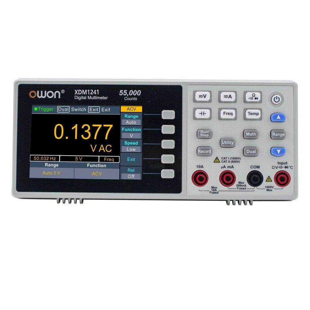 OWON XDM1241 USB Digital Multimeter 55000 Counts Universal Desktop Multimeters Meter with 3.5-inch TFT LCD Screen - розница