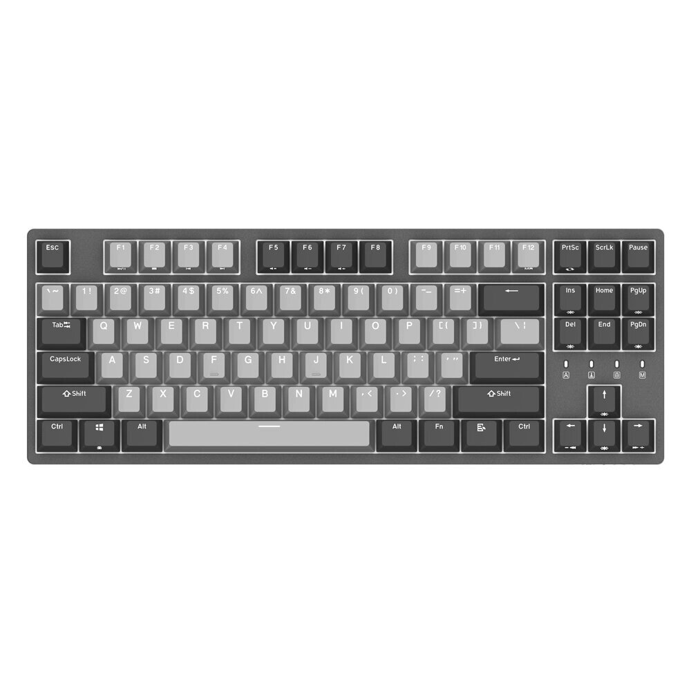 DURGOD K320, 87 клавиш Механический Игровой Клавиатура Corona Cherry MX Бесшумный Коричневый переключатель PBT Keycaps И - фото