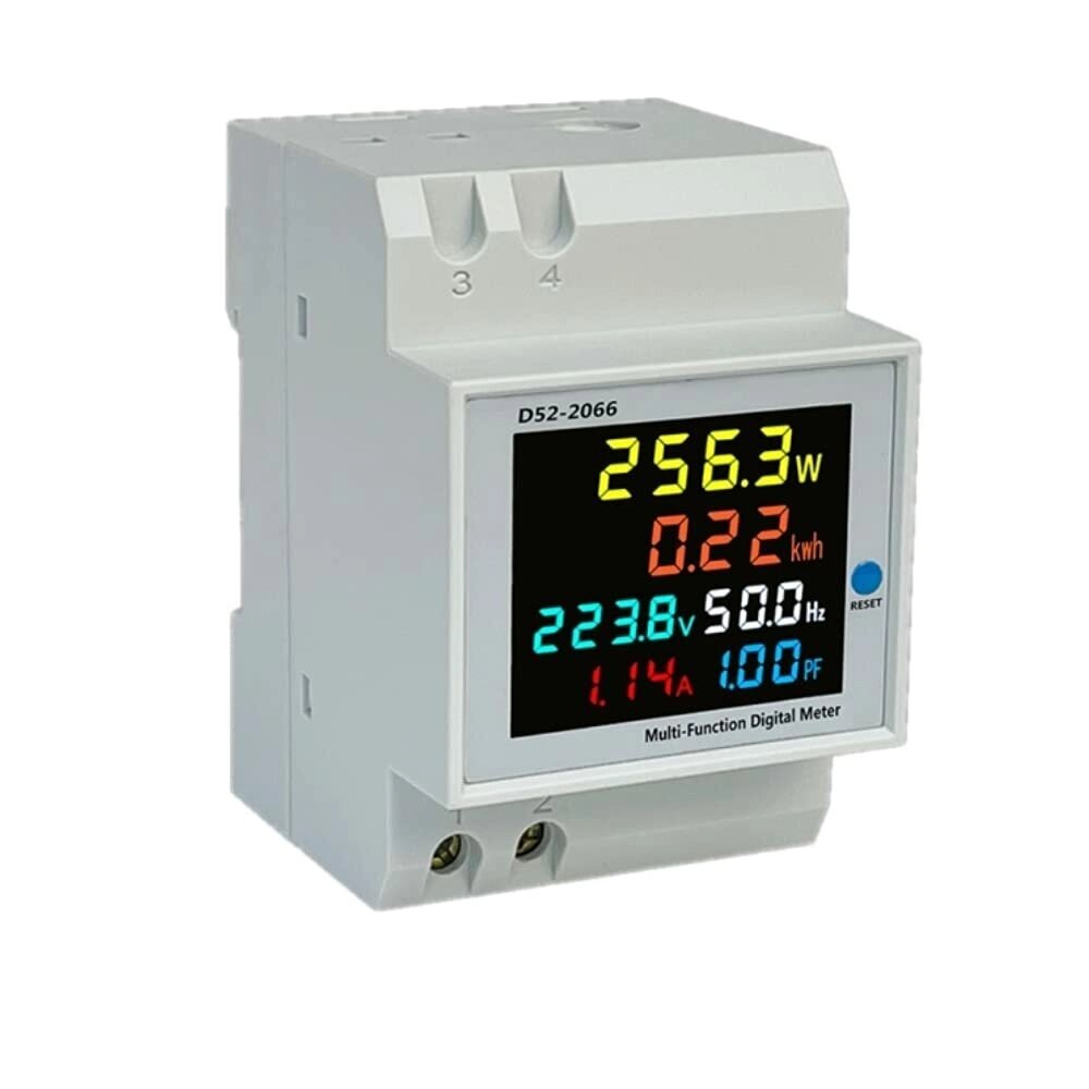 AC40V~450V 100A Digital Single Phase Energy Meter Tester Electricity Usage Monitor Power Voltmeter Ammeter - доставка