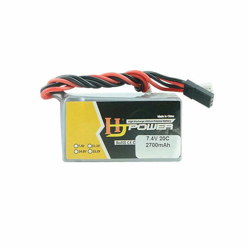 HJ power 7.4V 2700mah 20C 2S lipo батарея разъем JR для LRP VTEC приемник - розница