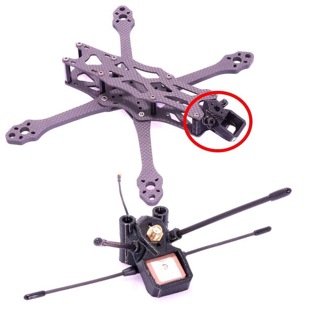 3D-печать TPU GPS TBS T-тип Антенна Крепление BN180 GPS TBS Crossfire Immortal T V2 Антенна для Impulse. RC Apex RC FPV Ra - распродажа