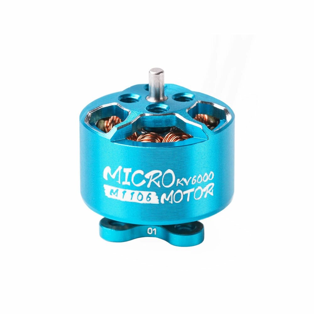 T-Motor M1106 1106 6000KV 3-4S Бесколлекторный мотор Вал 1,5 мм для 90–110 мм RC Дрон FPV Racing - наличие